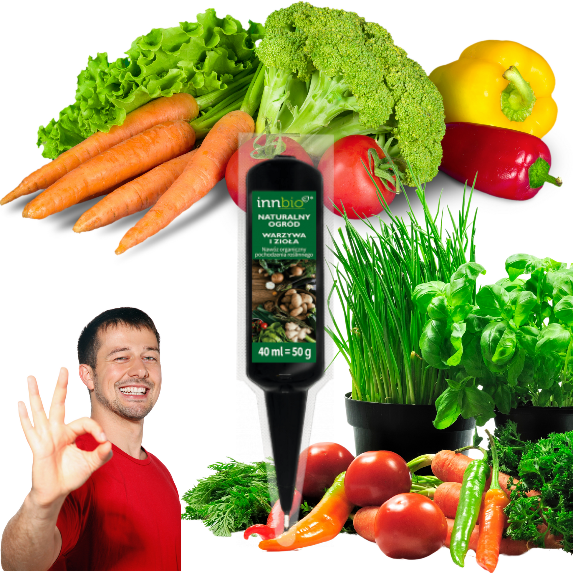 Ekologiczny Nawóz do Warzyw i Ziół 40ml